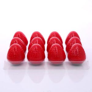 24 pièces par boîte boule de baume à lèvres aux fraises rouges fruits biologiques en gros baume à lèvres bâton végétalien mignon <span class=keywords><strong>masque</strong></span> à lèvres naturel - Product Image 1