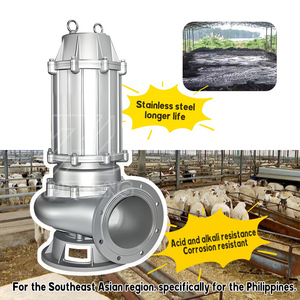 Pompe submersible pour eaux usées corrosives industrielles en acier inoxydable 304/316, haute efficacité, certifiée ISO9001 CE - Product Image 6