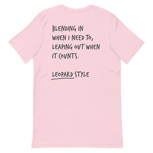 T-shirt brodé en coton Think Ocean Leopard Aspirations - Product Image 3