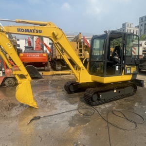 Used KOMATSU PC56 Mini Excavator 5.6 Ton Hydraulic Crawler Excavator Construction Machinery - Product Image 1