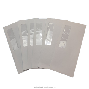<span class=keywords><strong>Enveloppe</strong></span> en papier kraft blanc C8 81x57 mm 3 1/4\" X 2 1/4\" 6x9.25 24lb A7 <span class=keywords><strong>Enveloppe</strong></span> 5 1/4 X 7 1/4 Auto-adhésive <span class=keywords><strong>avec</strong></span> fenêtre blanche - Product Image 3