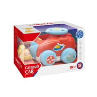 Jouet de voiture catapulte en plastique pour les tout-petits véhicule de lancement interactif avec mini voiture jouet éducatif précoce pour les enfants de 18 + mois