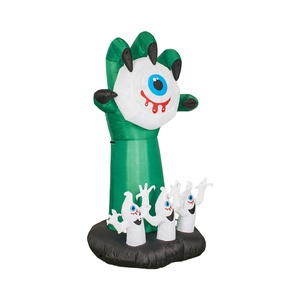6 FT <b>Inflatable</b> Halloween Decorations Blow up Inflate Monster Hands with Evil Eyeballs Decor for Halloween - Product Image 2