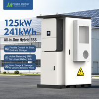 Armoire de batterie haute tension refroidie par air JApower 125 kW 241 kWh pour onduleur hybride Deye IP55 Stockage d'énergie commercial extérieur