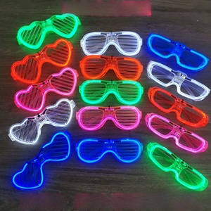 Gafas LED luminosas Persianas de flash fluorescentes para fiestas de conciertos y vítores Accesorios y juguetes al por mayor Decoración de fiesta novedosa - Product Image 5