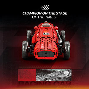 Reobrix 11038 <span class=keywords><strong>1</strong></span>:<span class=keywords><strong>8</strong></span> Ensemble de blocs de construction de voiture de course <span class=keywords><strong>F1</strong></span> classique avec moteur V12 visible et liaison réelle, briques d'ingénierie pour adultes, cadeau - Product Image 3