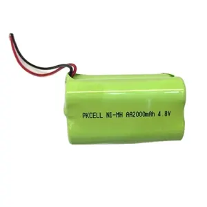 Ni-mh סוללה נטענת עבור מתכת גלאי AA2200mah 4.8v