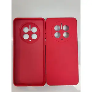 Capa de silicone líquido macio para celular, capa de TPU de borracha colorida para iPhone 15, acessórios para celular, à prova de choque