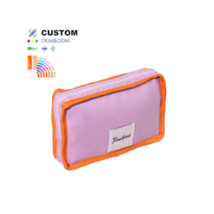 Diseño personalizado OEM ODM viaje algodón lienzo cosmético bolsa conjunto con - Product Image 1