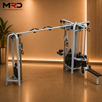 Máquina de entrenamiento funcional de 5 estaciones MRD, gimnasio multifuncional con cable cruzado, entrenamiento de fuerza con pesas, acero recubierto de caucho, certificado ISO9001/CE