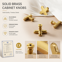 Poignée en laiton massif Koppalive Plus Minus Sign, style T-bar, minimaliste, moderne, italienne, pour meubles, commodes, chambres et cuisines