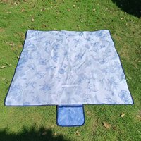 Tapis de pique-nique et de camping grand format en tissu polyester imperméable, anti-sable, personnalisé OEM avec impression graphique LOGO RuiGuo RGM924