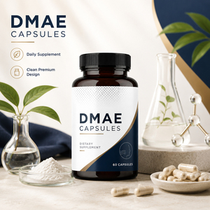 Gran oferta de cápsulas de <span class=keywords><strong>Dmae</strong></span> 3% <span class=keywords><strong>Dmae</strong></span> vegetarianas sin gluten sin OMG para apoyar la producción de neurotransmisores que mejoran la función cerebral - Product Image 5