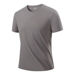 เสื้อยืดคอกลมสีขาว โพลีเอสเตอร์ แห้งเร็ว สไตล์ลำลองสำหรับผู้ชาย - Product Image 2