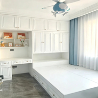 Ensemble de chambre à coucher minimaliste sur mesure en tatami, panneaux écologiques à faible teneur en formaldéhyde