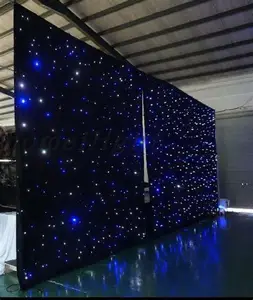 Stage Backdrops Led STAR Curtain Cloth Lights Led Dj Light Curtain 90 Auto CAD Layout,lighting and Circuitry Design -20 - 50 30W