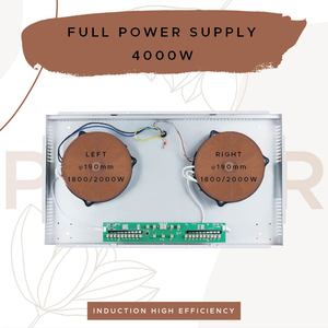 Venta caliente <span class=keywords><strong>placa</strong></span> de inducción de 220V con 2 zonas de cocción venta directa de fábrica 4000W estufa eléctrica incorporada - Product Image 3