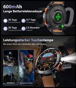Reloj Inteligente EDS K67 con GPS, Pantalla AMOLED de 1.43 Pulgadas, Reloj Deportivo con Más de 170 Modos Deportivos, Brújula Deportiva, Barómetro, Linterna LED, 5 ATM - Product Image 3