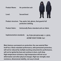 Combinaison de travail isolée contre l'arc électrique pour tout le corps, équipement de protection individuelle, salopette de sécurité avec combinaison et pantalon pour le travail