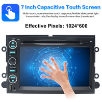 Autoradio Android 7 pouces avec écran tactile et navigation GPS pour Ford F150 2004-2008