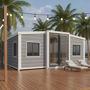 Maison préfabriquée compacte 2, 3 ou 4 chambres, maison modulaire préfabriquée, maison conteneur extensible à double aile de 20 pieds ou 40 pieds, <span class=keywords><strong>appartement</strong></span> - Product Image 1