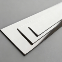 Plaque de nom en acier inoxydable, finition miroir argentée, personnalisable, en gros, cadeau d'entreprise, trophée, accessoires