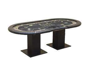 Table de Poker professionnelle Texas Hold Em avec lumières LED 10 joueurs pliable Casino qualité jeu de cartes tournois de table <span class=keywords><strong>concessionnaire</strong></span> - Product Image 4