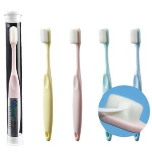 Brosse à dents à 10 000 poils pour adultes et enfants, tube unique, poils fins ondulés et doux, pour femmes enceintes et post-partum, vente en gros - Product Image 4
