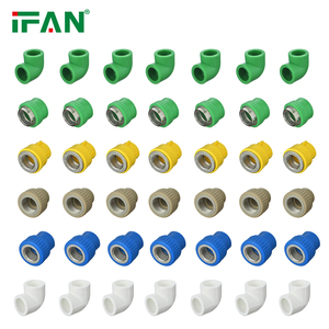 IFAN GB/T 18742 vente chaude en plastique PPR raccord de tuyau coude té capuchon Union PPR raccords de plomberie en Irak - Product Image 3