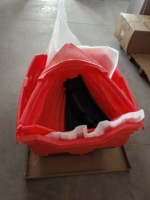 Haute qualité 247cm 2 blocs bateau en plastique pêche petit canot petite pagaie canot bateau de pêche en plastique à vendre