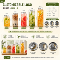 Vente en gros économique de boîtes à thé au lait en PET, boîtes à gâteaux en PET et pots en plastique transparent avec couvercle à anneau en aluminium, personnalisables avec logo, pour l'approvisionnement des pâtisseries