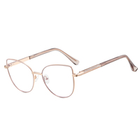 MS 85026 Mujeres 2025 Anteojos Gafas ópticas de metal Marco de gafas de bloqueo de luz azul Diseño brillante Prescripción personalizada