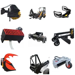 Prezzo economico mini skid steer/escavatore/trattore/pala gommata accessori multifunzionali in vendita
