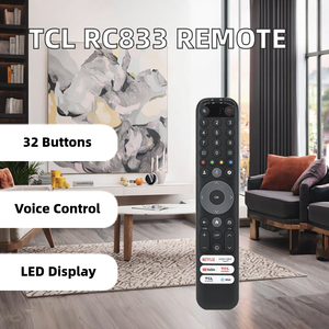 <span class=keywords><strong>TCL</strong></span> pour la télécommande TV <span class=keywords><strong>Bluetooth</strong></span> RC833 RC813 avec code fixe de reconnaissance vocale - Product Image 3