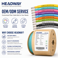 Cable Troncal de Fibra Óptica Multimodo OM4 de 64 Núcleos para Interiores HEADWAY, LSZH GB 31247 B1(d0t0a1), Retardante de Llama, Modelo FCS-DSB1-4M064-AQ