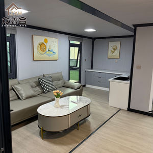 Двухэтажный 20-футовый современный сборный контейнер с двойным крылом для дома, с 2 спальнями, сборный складной, для гостиной, кухни, отеля - Product Image 5