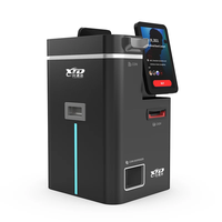 Terminal de point de vente de comptoir avec recycleurs de billets et de pièces, compatible Windows/Android, imprimante de reçus en acier inoxydable