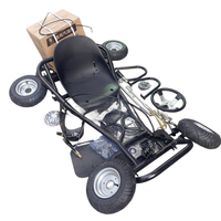 Vente en gros usine : Kit complet de châssis et accessoires en fer pour kart de drift moto à quatre roues 168CC, avec pneus de route de 6 pouces, pour course et DIY