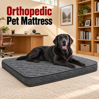 Matelas orthopédique pour chien avec housse imperméable et dessus matelassé pour marques d'animaux de compagnie et commandes OEM