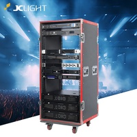 16U Pro audio standard pro ampli rack flight case antichoc Amp Rack Flight Road Case pour 19 pouces Rack