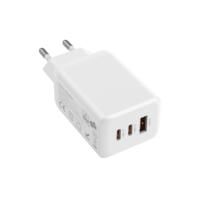 Chargeur rapide GaN KC KR Plug 65W 2C1A Charge simultanée pour smartphones Appareils basse consommation