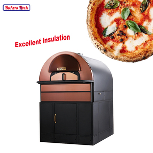 Horno de Pizza Italiano Apto para Horno de Piedra, Horno de Domo de 450 Grados, Sistema de Temperatura Independiente, Horno de Pizza Comercial de Bronce - Product Image 1