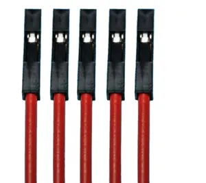 加工定制厂家直销供应2.54红黑单支杜邦接线端子电缆