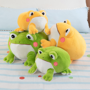 Peluche di Rana Paffuta Personalizzata all'Ingrosso, Morbido Pupazzo di Rana Imbottito per Negozi di Regali, Mascotte Promozionale Personalizzata per l'Esportazione - Product Image 3