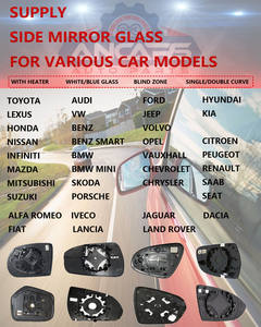 Verre de rétroviseur latéral pour Toyota <span class=keywords><strong>Aygo</strong></span> Verso 2014 2015 2016 2017 2018 2019 Lentille de rétroviseur Rétroviseur 16124-67880 1612468180 - Product Image 6