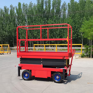 500 किलोग्राम भार 4 मीटर/6 मीटर/8 मीटर ऊंचाई मैनुअल तौबल हाइड्रोलिक मोबाइल कैंची लिफ्ट कार्य मंच गोदाम संचालन के लिए मंच - Product Image 5