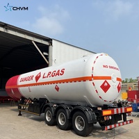 Remorques de cargaison et utilitaires neuves et d'occasion de 45000 litres à 3 essieux pour camion-citerne GPL à vendre