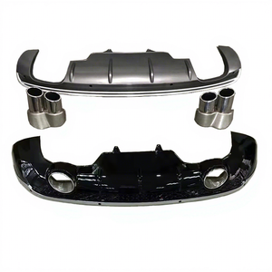 Pour <span class=keywords><strong>Audi</strong></span> <span class=keywords><strong>Q5</strong></span> accessoires mise à niveau vers RSQ5 lèvre de diffuseur arrière (Normal/Sport) embouts de silencieux d'échappement 2013-2016year - Product Image 1
