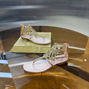 Sandales de luxe originales personnalisées pour femmes, style romain bohème Feng Shui, avec bijoux incrustés de diamants, à clipser sur le <span class=keywords><strong>pied</strong></span> ou à porter avec les doigts apparents - Product Image 5