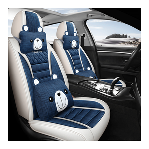 เบาะรองนั่งรถยนต์ลายการ์ตูนน่ารักสำหรับฤดูหนาว ผลิตจากหนัง PU รักษ์โลก หุ้มเต็มตัว พร้อมฟังก์ชั่นนวด เหมาะสำหรับรถยนต์ Civic Accord City และรุ่นอื่นๆ - Product Image 2